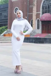 Для женщин мусульманин платье Арабские Для женщин плотно Ankel Abayas Арабская, Дубай турецкий кафтан женский Костюмы