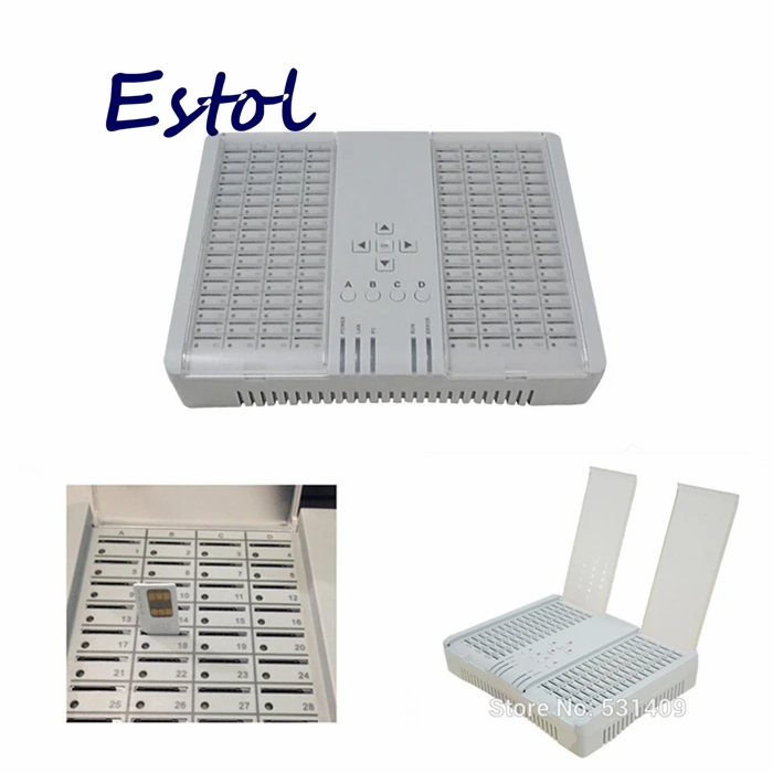 

Remote control channel bank sim bank 128 port 128 sim cards working with DBL GOIP,avoid SIM card block GSM sim server Clone