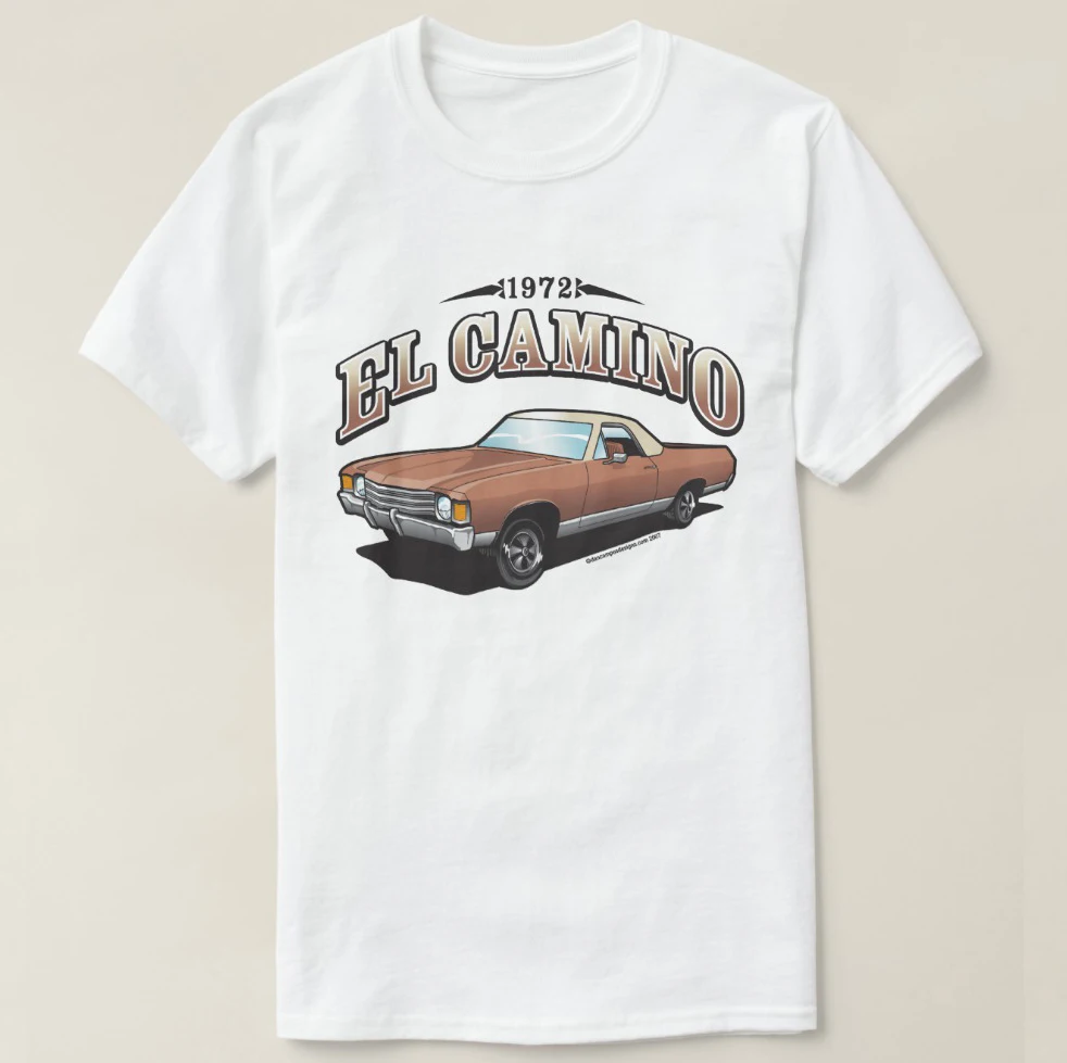 Мужская футболка с принтом хлопковая коротким рукавом El Camino (1972) женская