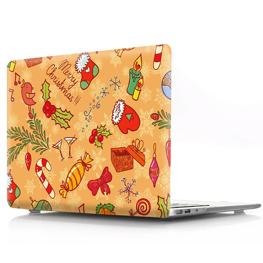 Чехол для Apple Macbook Air Pro Retina M1 Chip 11 12 13 15 16 дюймов чехол A2179 A2289 с рождественской