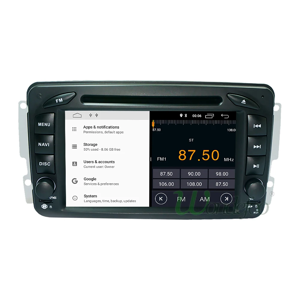 Flash Deal 2G 16G/32G Android 8.1 2 Din DVD PLAYER for Mercedes Benz W209 W203 M ML W163 Viano W639 Vito Vaneo GPS RADIO STEREO navigation 4