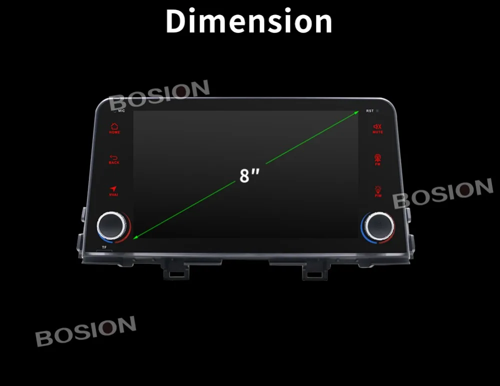 Bosion " Android 9,0 сенсорный экран специальный 1 din автомобильный DVD для Kia Picanto(JA)& Kia Morning(JA) Восьмиядерный