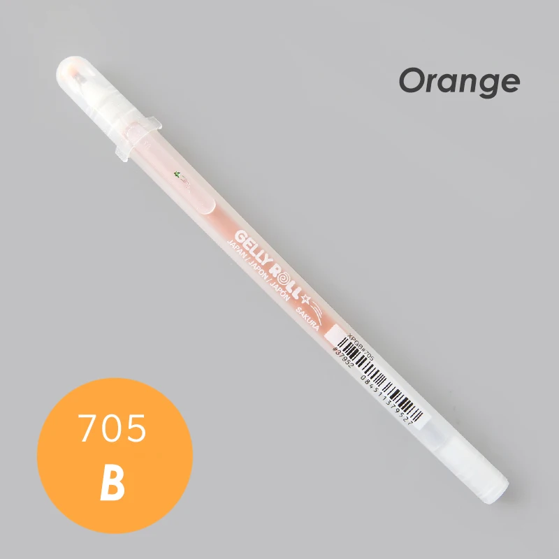 STARDUST 0,6 мм блеск жирорастворимые контурная ячейная упаковка Цветной гелевая ручка стационарный для Скрапбукинг "сделай сам" - Цвет: B Orange