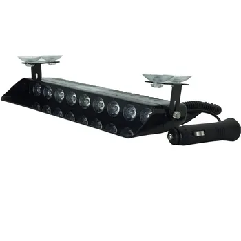 

12V 9 LED Windshield Sucker Strobe Warning Light Car styling Flashing Emergency Signal lamp Police Flash lights