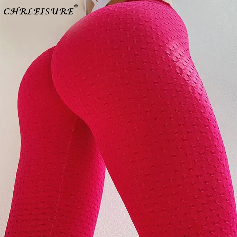 

CHRLEISURE Workout Leggings Women Fitness Push Up Spandex Leggings High Waist Black Activewear Streetwear Pastel Summer Leggings