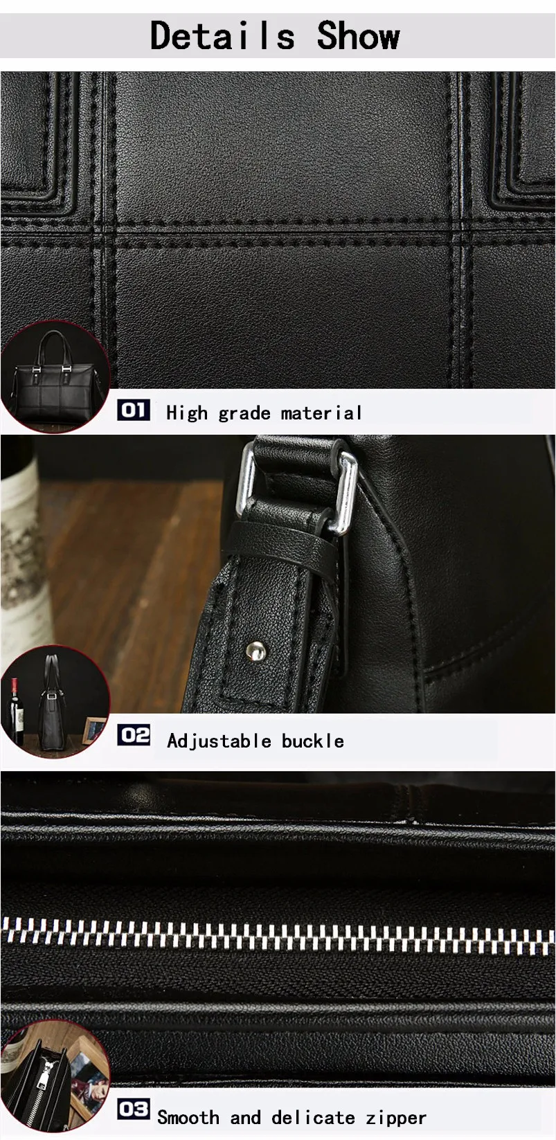 Брендовый мужской портфель высокого качества PU сумка бизнес досуг Европейский Американский стиль портфель MessengerZ431