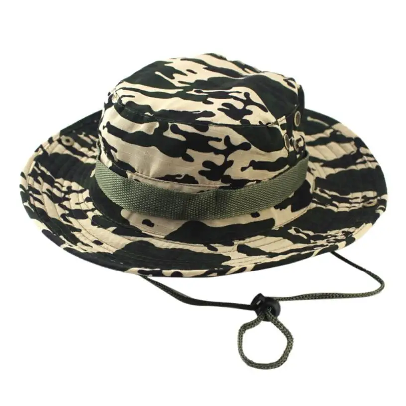 2018 New Mens Fisherman Hat Sun Protection Hat Adjustable Cap