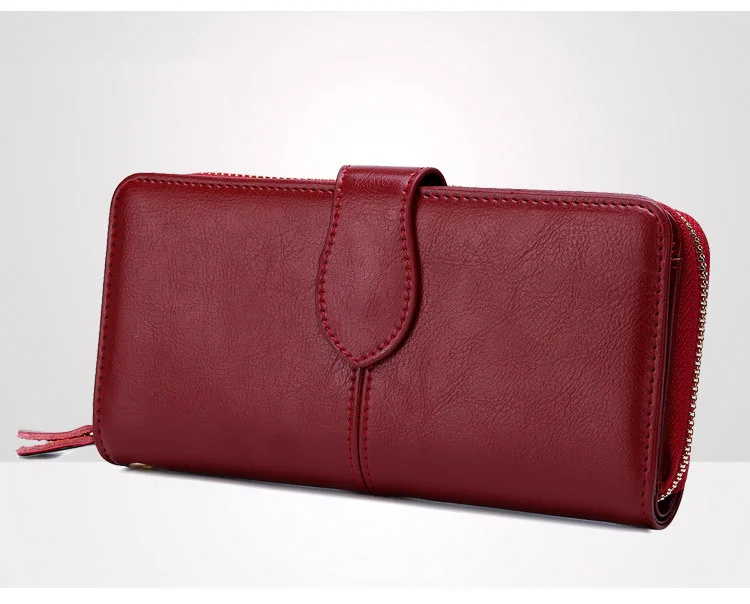 Длинный женский кошелек ретро модный кошелек на молнии Европа и США простая и практичная сумка