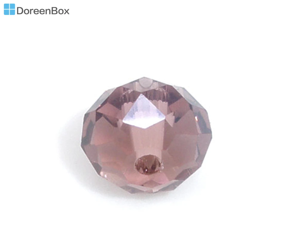 Doreen Box hot 100 шт. граненый бисер из фиолетового кристалла Rondelle 5040 6 мм (B04656)|faceted rondelle