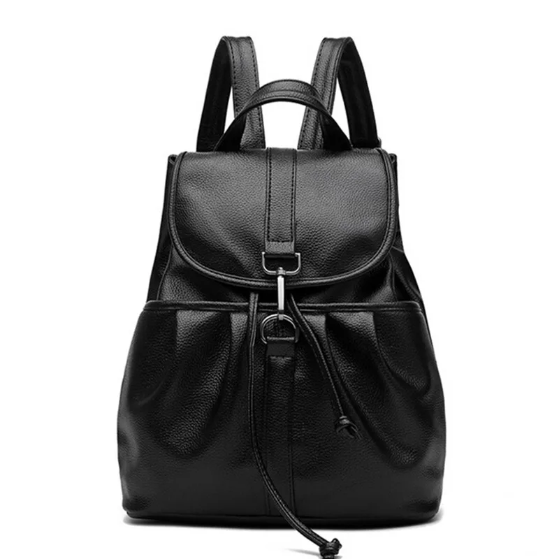 

COOL WALKER NEW Fashion Black Backpack Women Backpack Leather School Bag Women Casual Style High Quality Ladies Bags Designer
