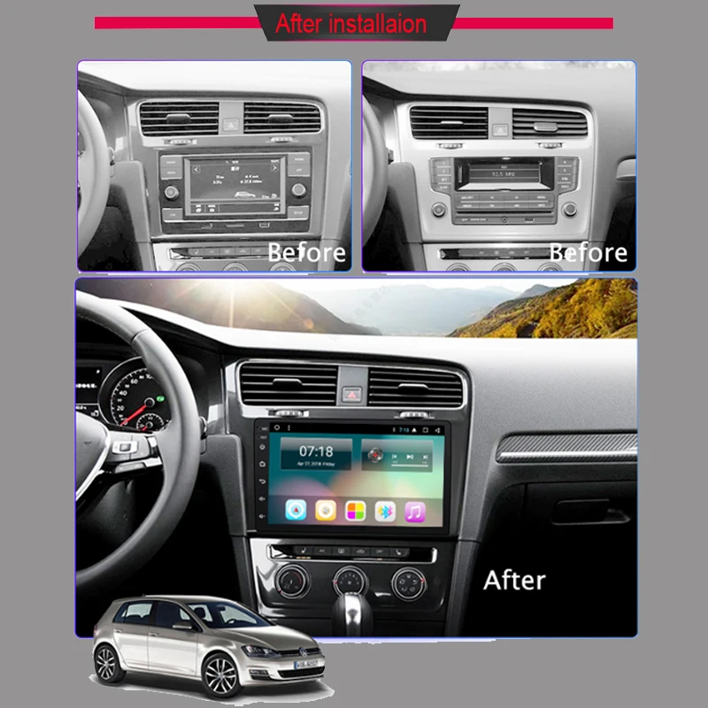 Top Touch Screen 10" Android 8.1 Car GPS Radio Multimedia Player for VW Golf 7 2013 2014 2015 2016 2017 Head Unit Stereo Wifi BT 12 Top Touch Screen 10" Android 8.1 Car GPS Radio Multimedia Player for VW Golf 7 2013 2014 2015 2016 2017 Head Unit Stereo Wifi BT 12