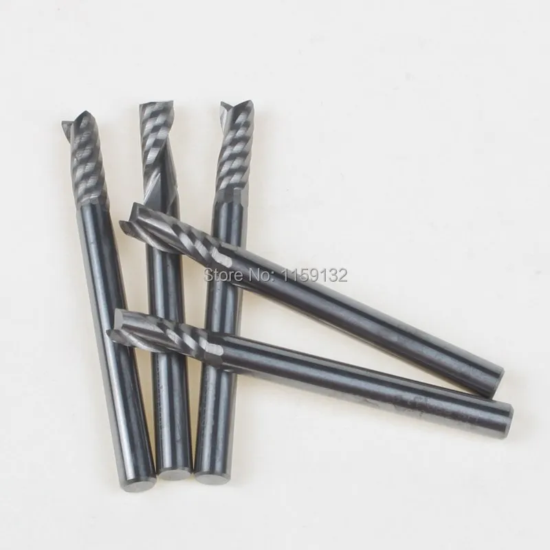 

10PCS 4mm CNC Router Bits Single Flute Tools High Durability 12mm