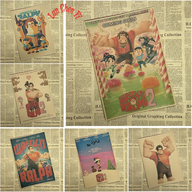 Special Offers Wreck-It Ralph Classic Movie Kraft Paper Poster Bar Cafe Living Room Dining Child room Special Offers Wreck-It Ralph Classic Movie Kraft Paper Poster Bar Cafe Living Room Dining Child room