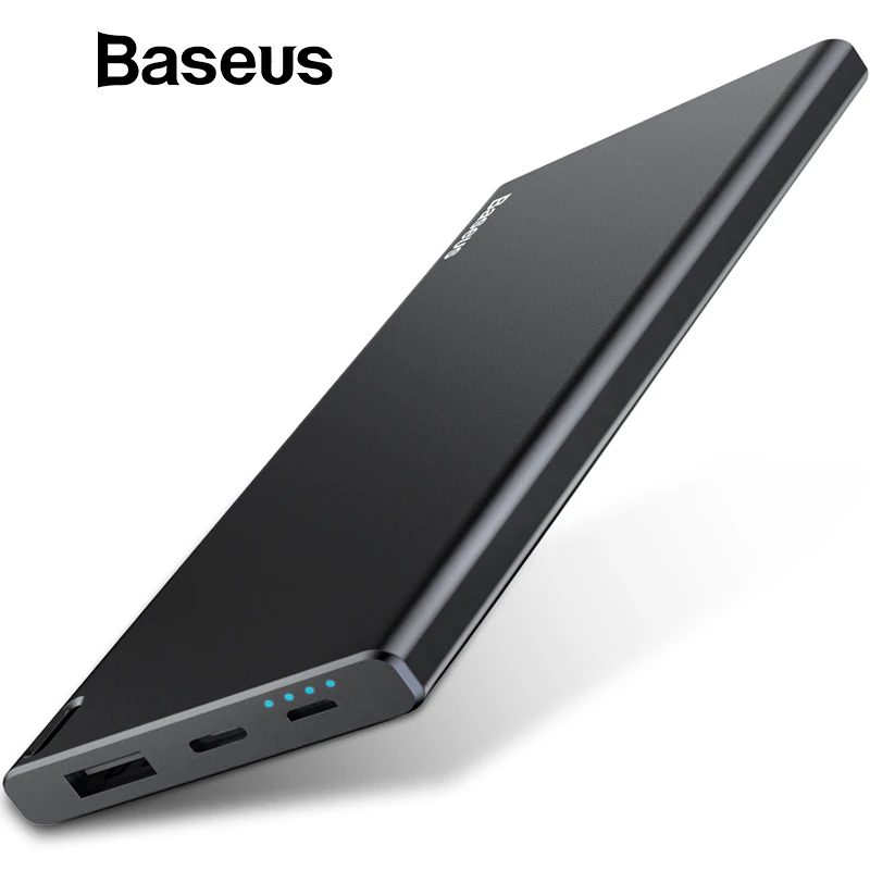 Baseus Handfeeling Power Bank 10000mAh External Battery Pack Portable Mobile Phone Charger For iPhone Samsung Xiaomi Powerbank