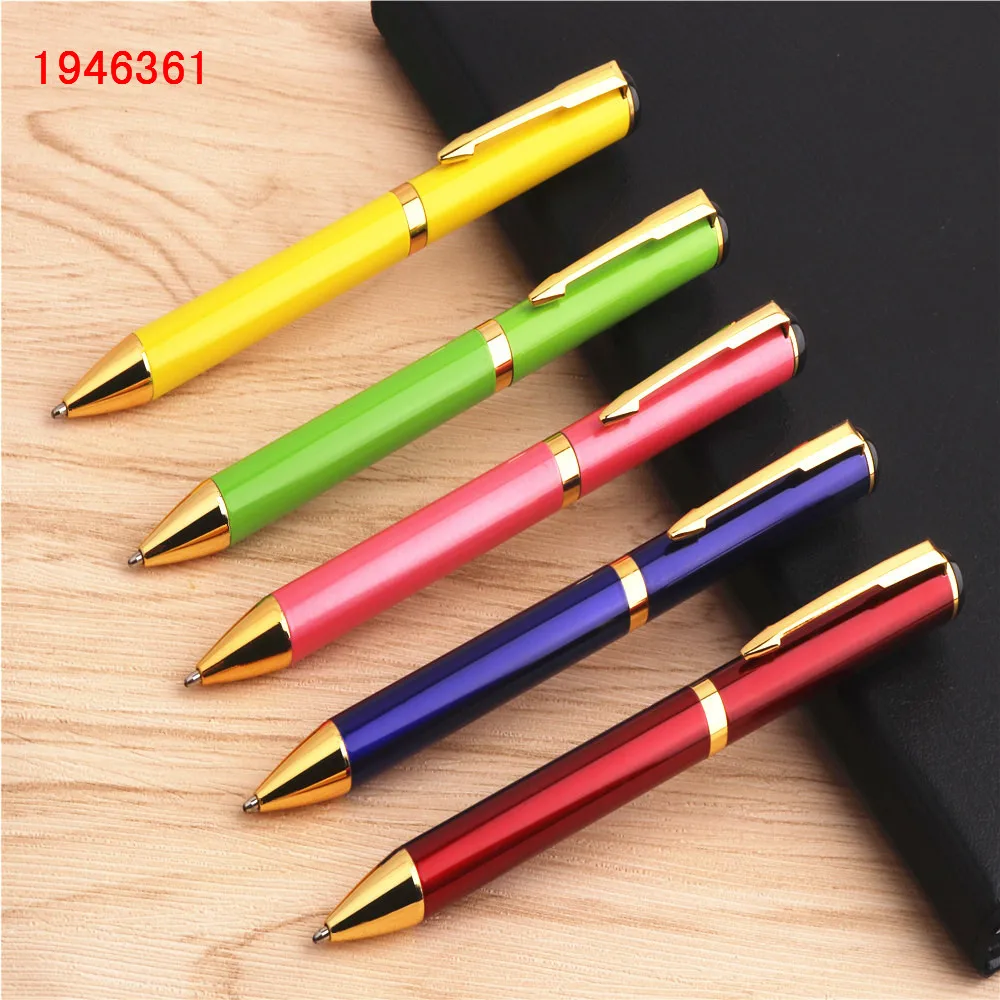 Роскошная шариковая ручка 801 ярких цветов для бизнеса и офиса с синими чернилами