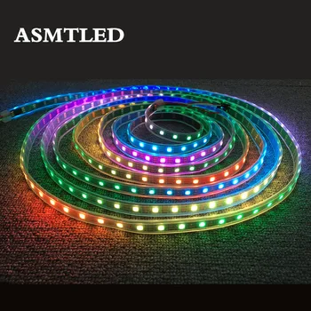 

30/60/144 Pixels Programmable Individual Addressable LED Strip Light WS2812B WS2811 Built-in 5050 RGB LED tape lamp DC5V