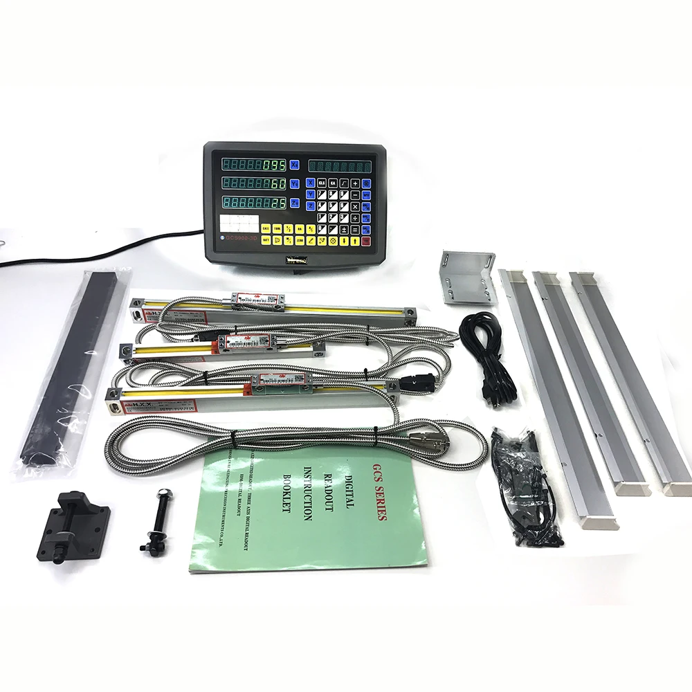 

High Accuracy Route Linear Scale 3 Axles 650mm & 800mm & 300mm DRO Linear Sensor Digital Readout for Wire Cutting Machine