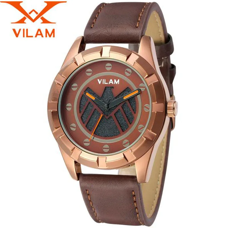 

VILAM Brand Men Military Casual Watches Luxury Men Reloj Sport Waterproof Leather Analog Display Quartz Watch Relogio Masculino