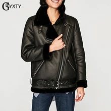 GBYXTY/женская зимняя Толстая куртка и пальто с поясом, модная винтажная женская кожаная куртка с подкладкой из искусственного меха, плащ, Femme Parka Mujer ZA951