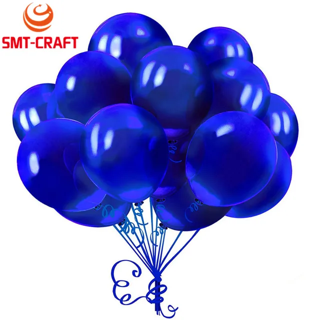 10Pcs 12inch 2.8g Royal blue Latex Balloon Inflatable Air