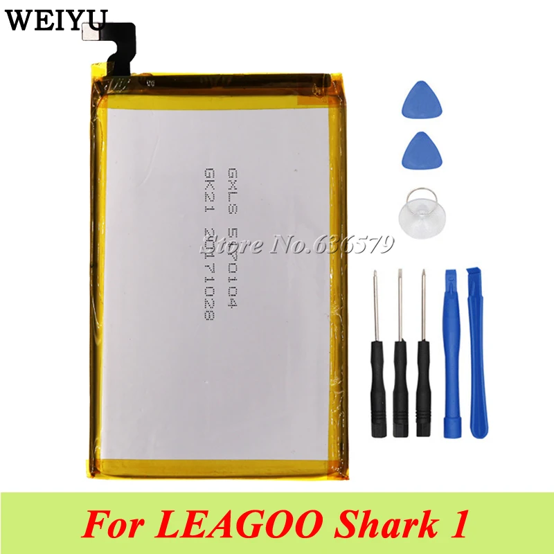 Аккумулятор для LEAGOO Shark 1 Batterie Bateria 6300 мАч + Инструменты | Мобильные телефоны и