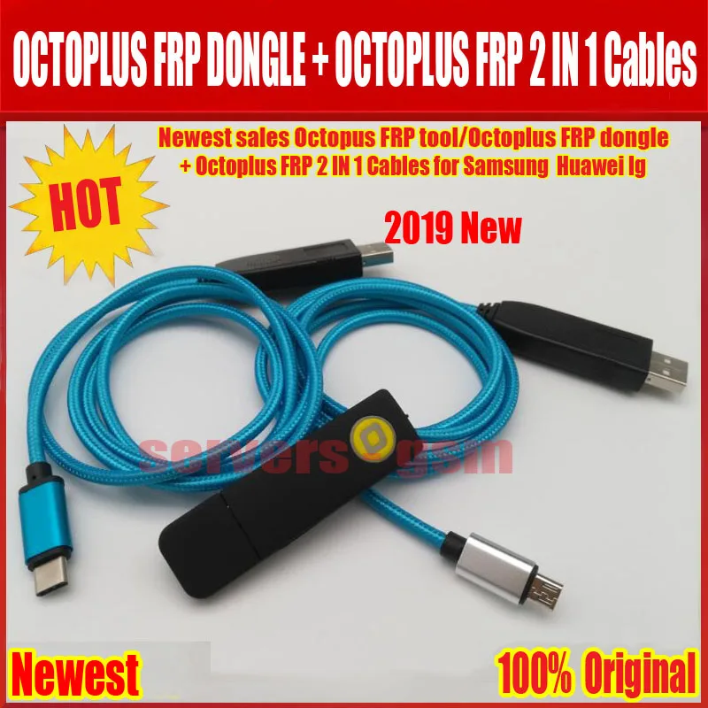 2019 новые продажи оригинальный Осьминог FRP инструмент/Octoplus FRP dongle + Octoplus FRP USB, UART 2 в 1 Кабели для Samsung huawei lg