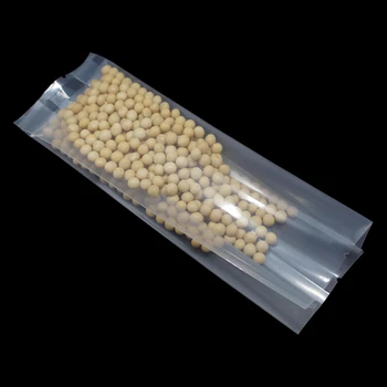 

500Pcs Open Top Nylon Vacuum Heat Seal Side Gusset Packaging Bag Plastic Food Tea Snack Long Storage Packing Pouch 4 Sizes