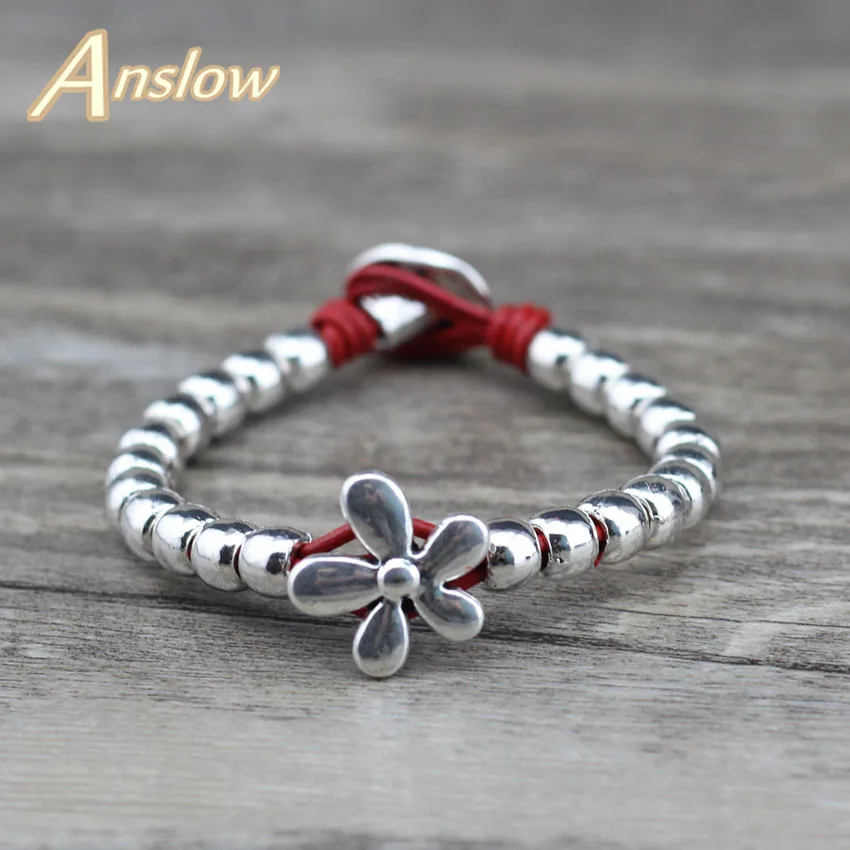 Anslow брендовые модные ювелирные изделия цветок ручной работы браслеты для женщин браслет из бисера лучшая дружба Черная пятница подарок LOW0620LB