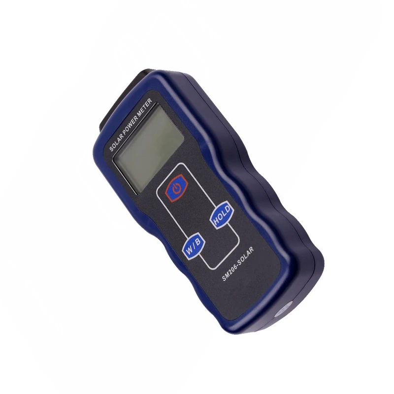 High Precision Solar Power Meter Light Meter Data Hold And Peak Hold For Solar Radiation Tester SM206 Glass Light Intensity