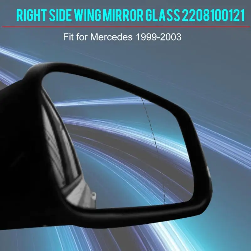 Car Right Door Side Wing Mirror Glass For Mercedes W220 1999 2000 2001