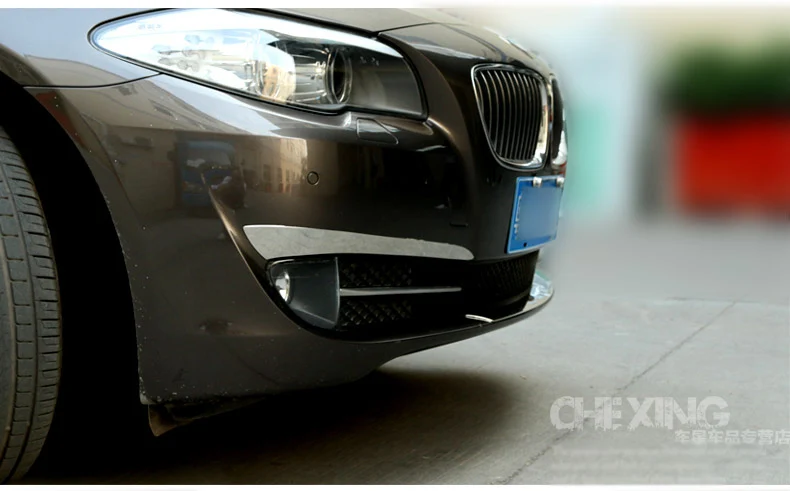 Хром Внешний Передняя противотуманная фара для бровей веко чехол с ремешком отделка укладка Стикеры подходит для BMW 5 серии F10/GT F07 F18