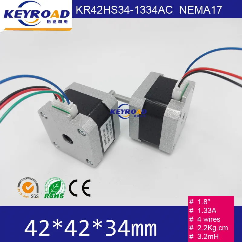 

2 шт. 3D-принтеры NEMA17 RepRap ЧПУ Шаговые двигатели с одной плоской 1 м провода для 3D с ЧПУ модели Бесплатная доставка
