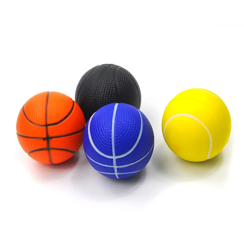 

Pet Cat Dog Chew Training Toy Rubber Elastic Basketball Play Puppy Bouncy Ball Soft Safety Stretch Interactive Toys(color vary)