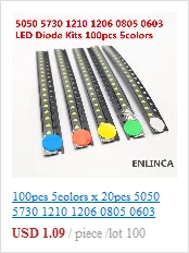 100 шт. SMD LED 2835 чипы 1 Вт 3 в 6 в 9 в 18 в бусины свет белый теплый 0,5 Вт 1 Вт 130лм поверхностное крепление PCB светоизлучающие лампы