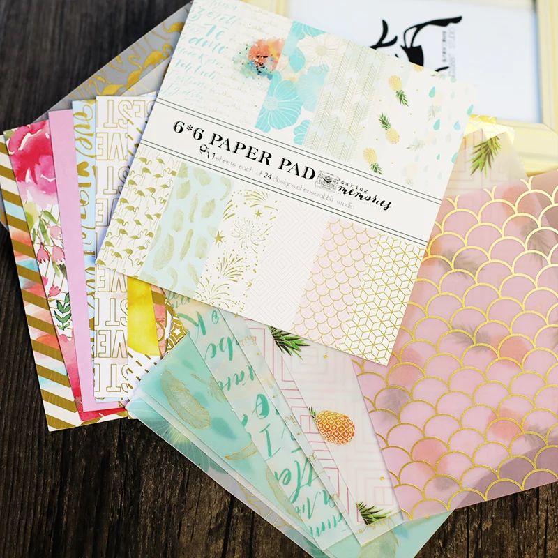 Sweet Dream Foil Cardstock Vellum Paper Craft Paper Pad for Scrapbooking Happy Planner/Card Making/Journaling Project/Home Deco