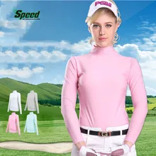 PGM Womens Summer Outdoor Sport Clothing Viscose Shirt Underwear Golf Sunscreen UV Ice T-shirts Long Sleeve Clothes Golf Apparel