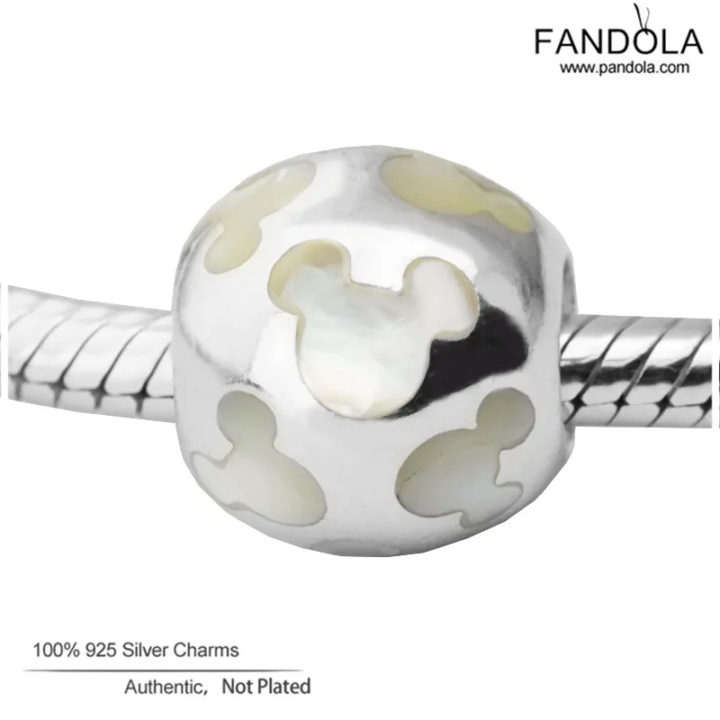 

Wholesale 925 Sterling Silver Pearlescent Moue Silhouettes Charm Beads Jewelry Making Fits European Charms Bracelets Berloque