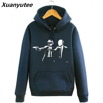 

Electricity sounds hoodie sweatshirt rock thick hooded men women's thicken fleece hiphop Rock pullover coat S-3XL tops Daft Punk