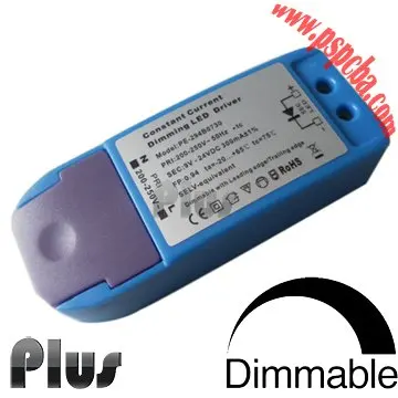 

(20pcs/lot) constant current 300mA Triac dimmable led driver 8W(8*1W)~12W(12*1W) with CE and SAA certificate