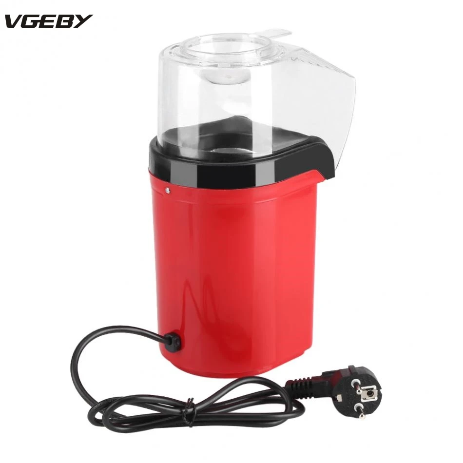 1200W Mini Electric Popcorn Maker Automatic Machine Red Corn Popper