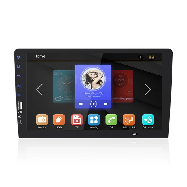 $US $94.50 9002 Car Multimedia Adjustable FM Player 1 DIN 9 Inch Car Stereo Radio Android System TFT Screen MP