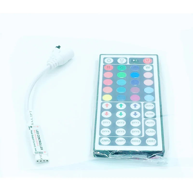 Светодиодный светильник 5050 SMD 5 м 300 светодиодный контроллер DC12V + 44Key RGB (для ленты