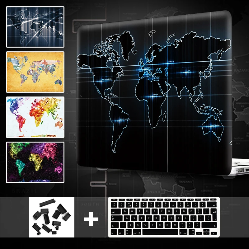 For macbook pro 13 retina case World Map Laptop Case ,For ma (3)
