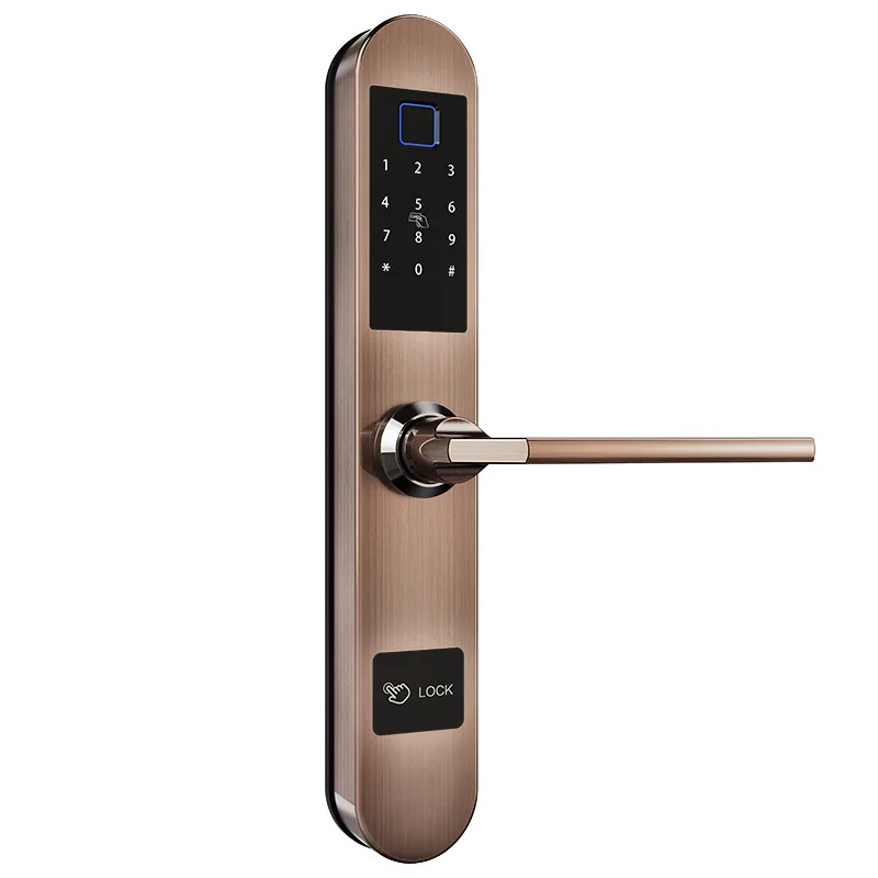 Fingerprint Door Lock Digital Fingerprint / Password / Key / Card 4 in 1 Lock Electronic Smart Door - 33037593534