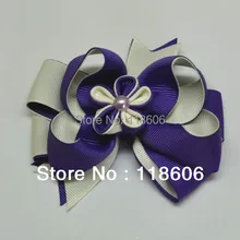 " Гламур Необычные Многоуровневая Бутик волосы лук цветок канзаши Заколки для волос рулеткой волосы cip