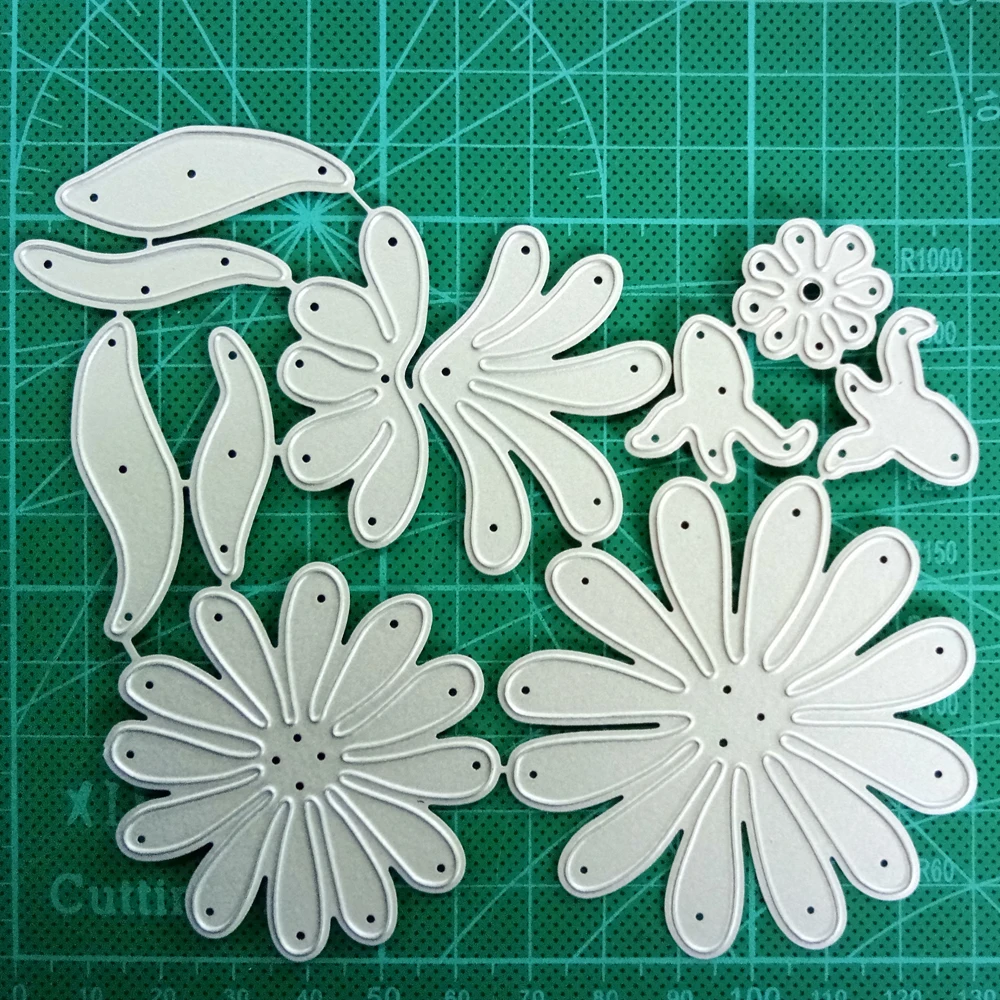 

Big Flower Leaves Metal Cutting Dies Stencils for Scrapbooking Card Making Etched Embossing Die Cuts Template 2019 New