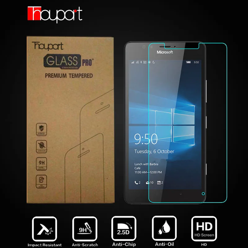 

Thouport Tempered Glass For Nokia Lumia Microsoft Lumia 435 532 535 630 640 XL 730 830 950 640XLScreen Protector Film case
