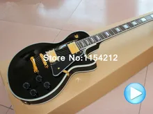 HOT!!!! Vicers New style Custom mahogany black color H-H Electric Guitar Golden / CHROME Hardware!