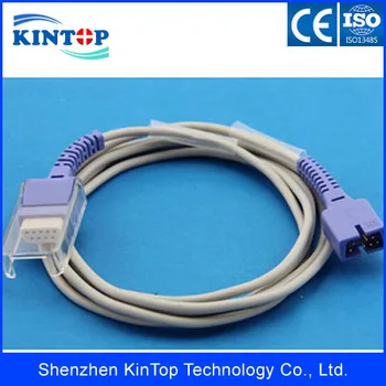 

10pcs/lot Compatible New NellcorDEC-8/EC-8/DEC-4 DB7pin to DB9pin SpO2 Adapter Extension Cable 2.4M with CE approved TPU cable