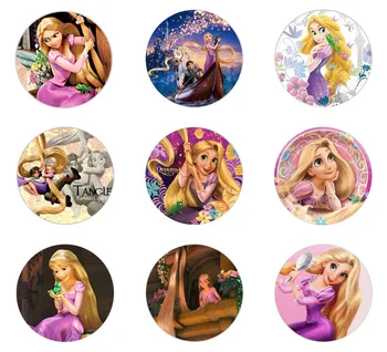 

Hot sale 5pcs16mm20mm25mm Beautiful Rapunzel princess Handmade Photo Glass Drop Style Cabochons Jewelry Accessories